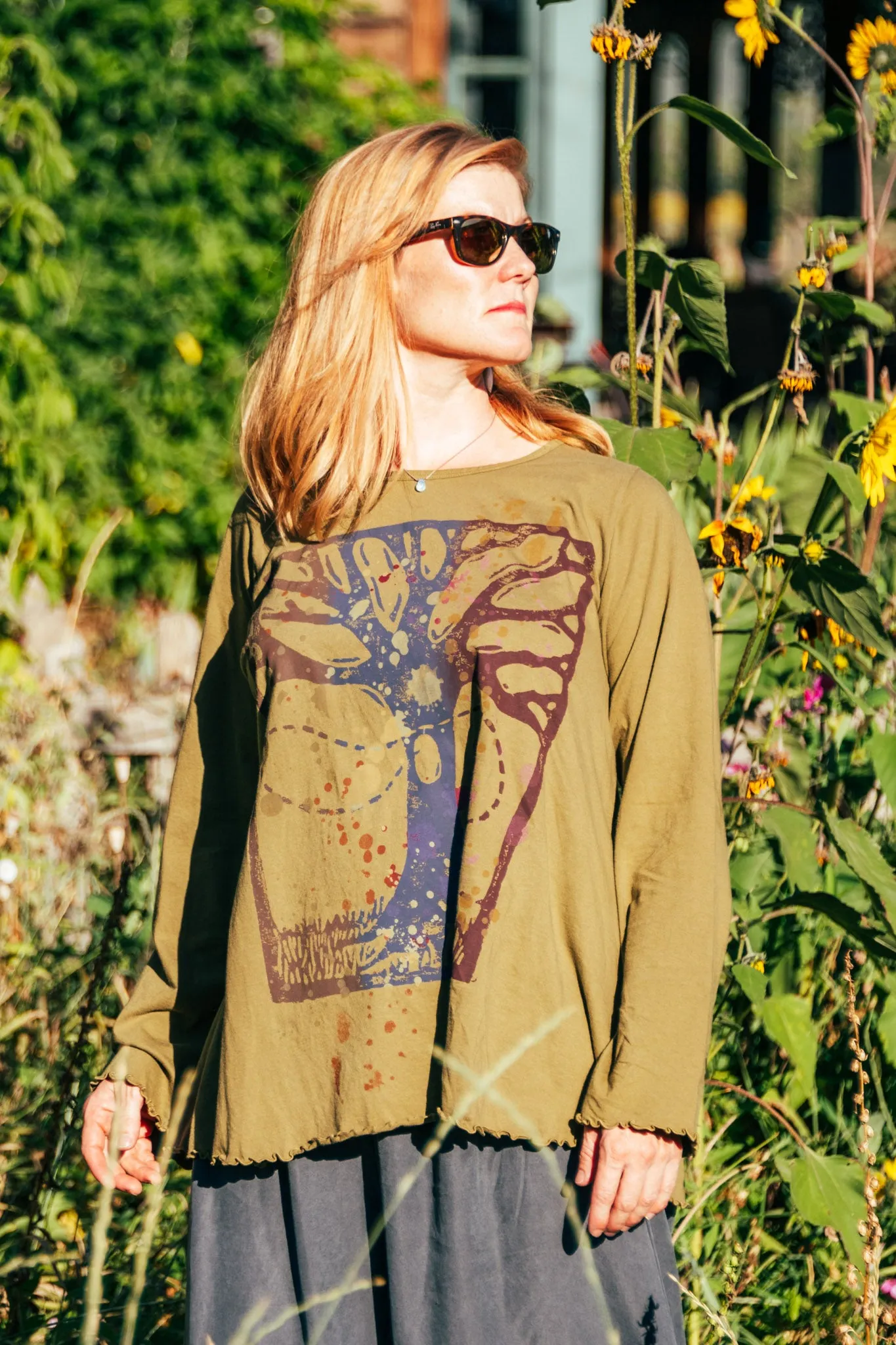 1190 L/S Cafe Tee Tree Frog-P