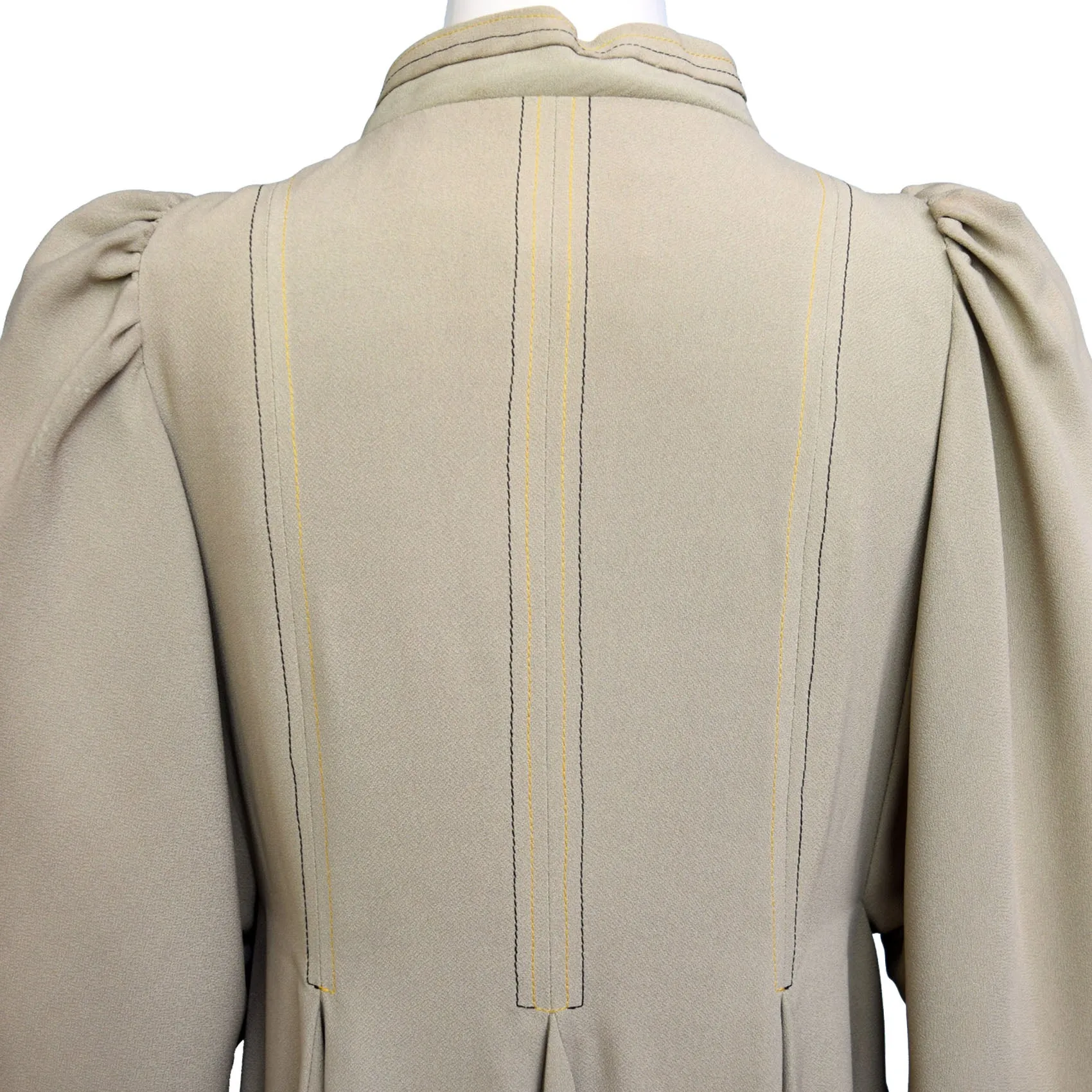 1970s Bill Gibb Bee Button Dress