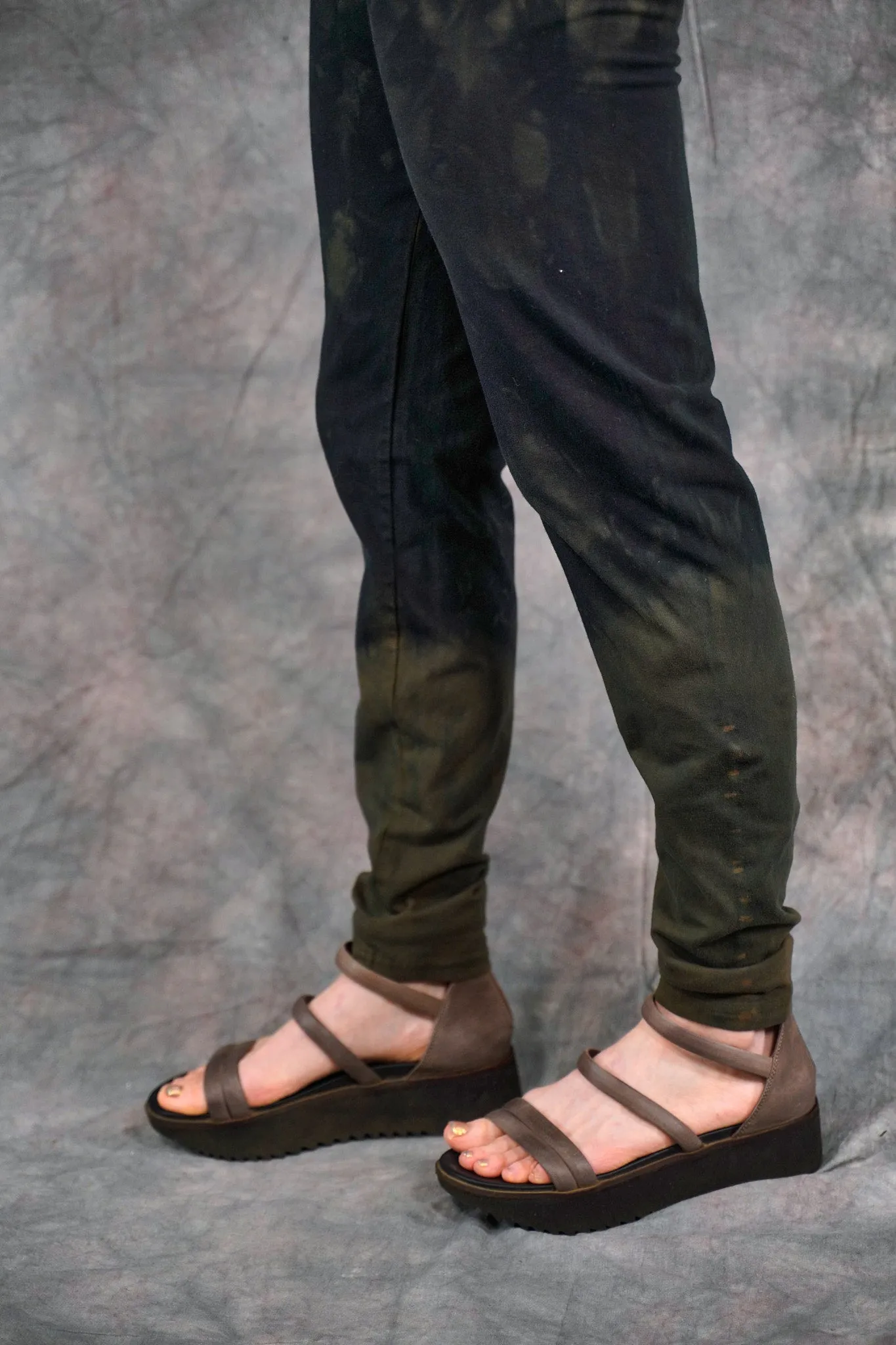 3136 Hand dyed Heavyweight Legging-Deep Shade/Bayou