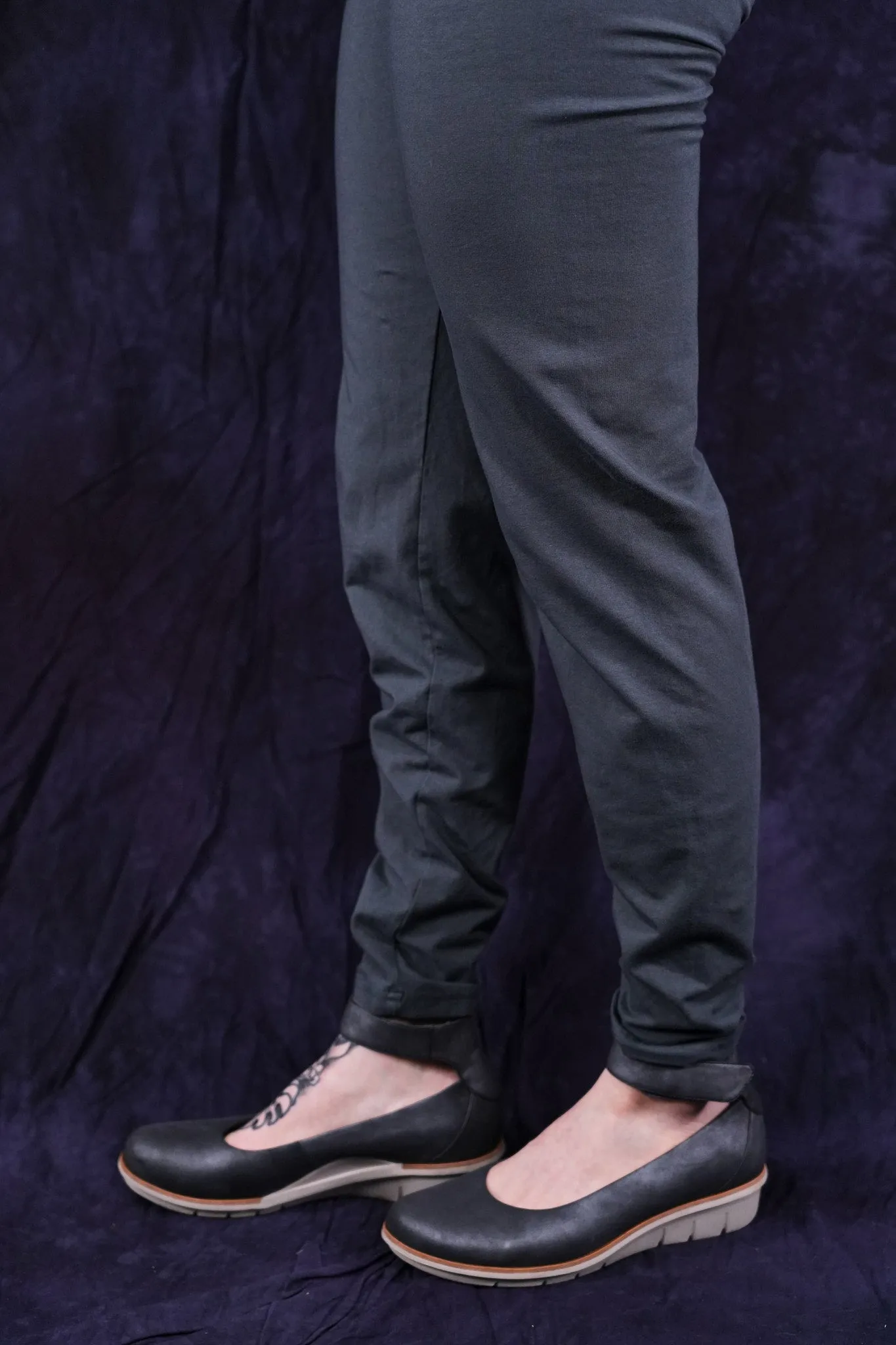 3136 Heavy Weight Legging Sea Glass Grey