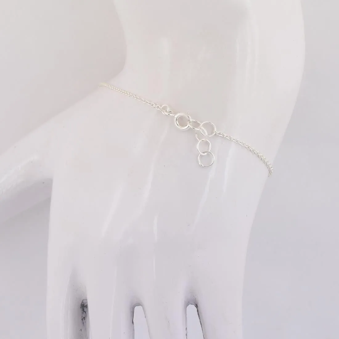 5 Carat Cushion Shape Black Diamond Chain Bracelet In Sterling Silver. AAA Certified ! Great Shine