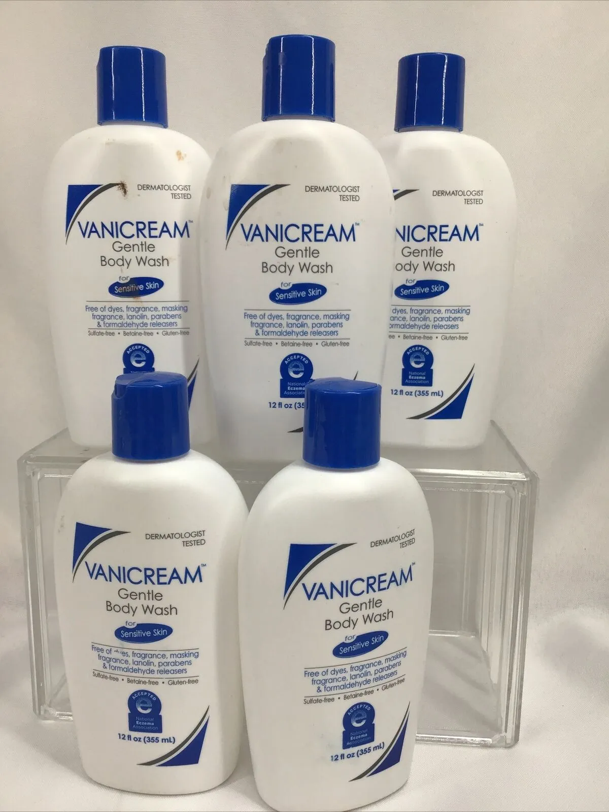 (5) Vanicream Gentle Body Wash Sensitive Skin Fragrance Sulfate Free 12oz