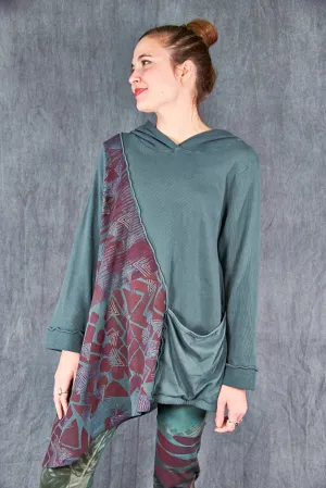 5299 Leah Hoodie Spruce-P