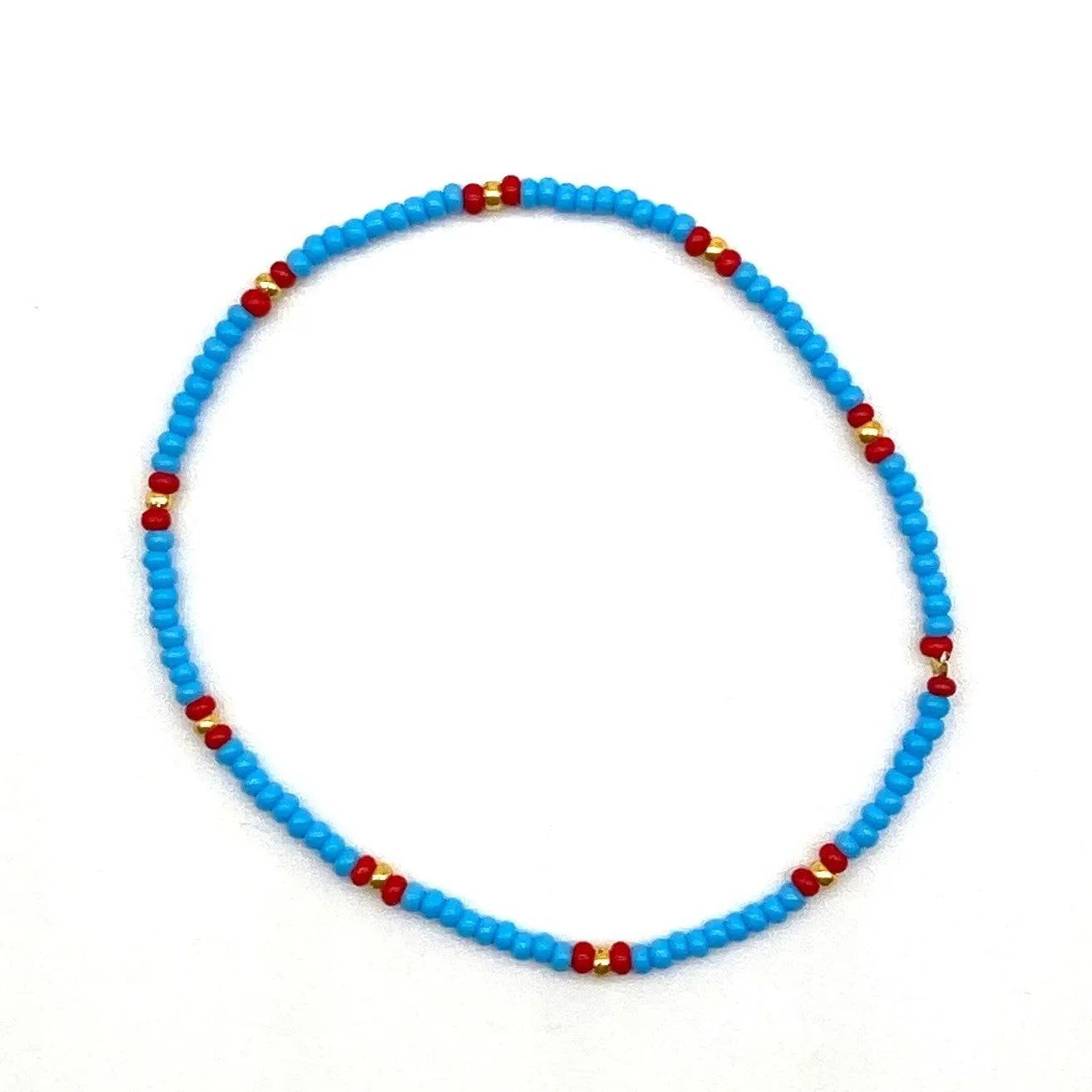 6 Strand Stretch Bracelet - PARAKEET