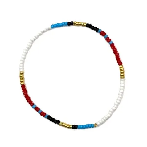6 Strand Stretch Bracelet - PARAKEET