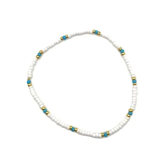 6 Strand Stretch Bracelet - PARAKEET