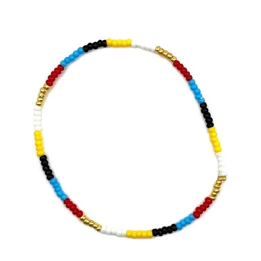6 Strand Stretch Bracelet - PARAKEET