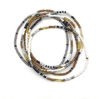 6 Strand Stretch Bracelet - SANDPIPER