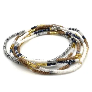 6 Strand Stretch Bracelet - SANDPIPER