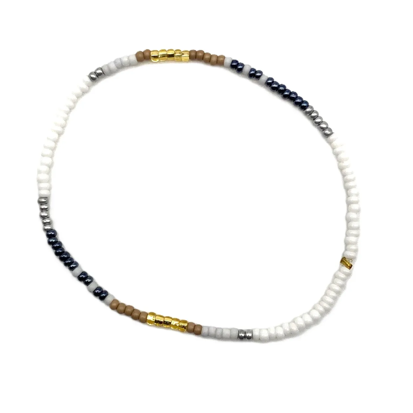 6 Strand Stretch Bracelet - SANDPIPER