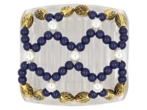 African Butterfly Chameleon Hair Comb - Ndalena Clear 21