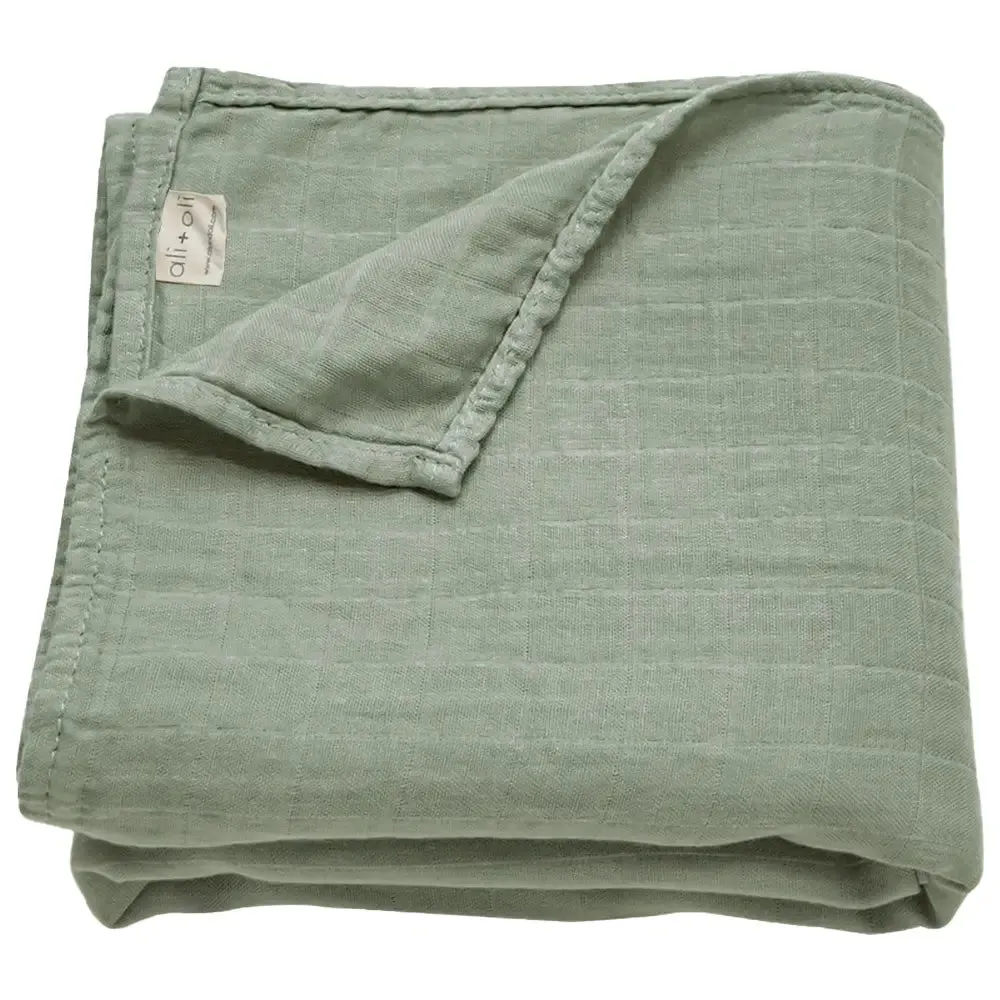 Ali Oli Apple Muslin Swaddling Blanket