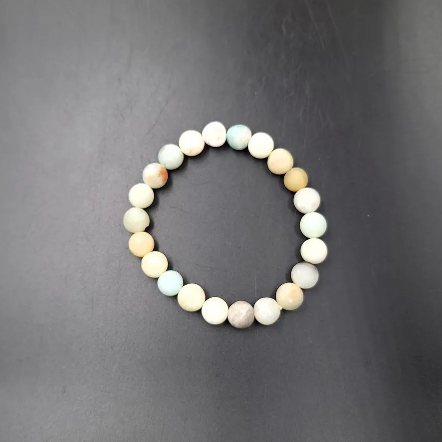 Amazonite Bead Bracelet 8mm