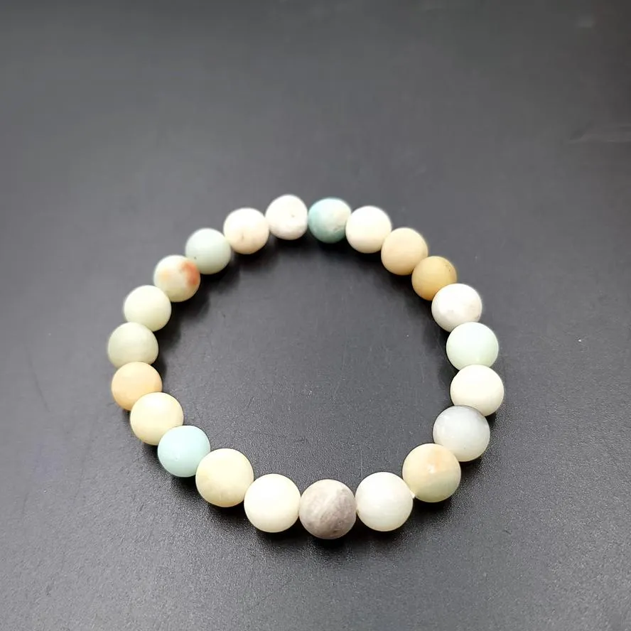 Amazonite Bead Bracelet 8mm