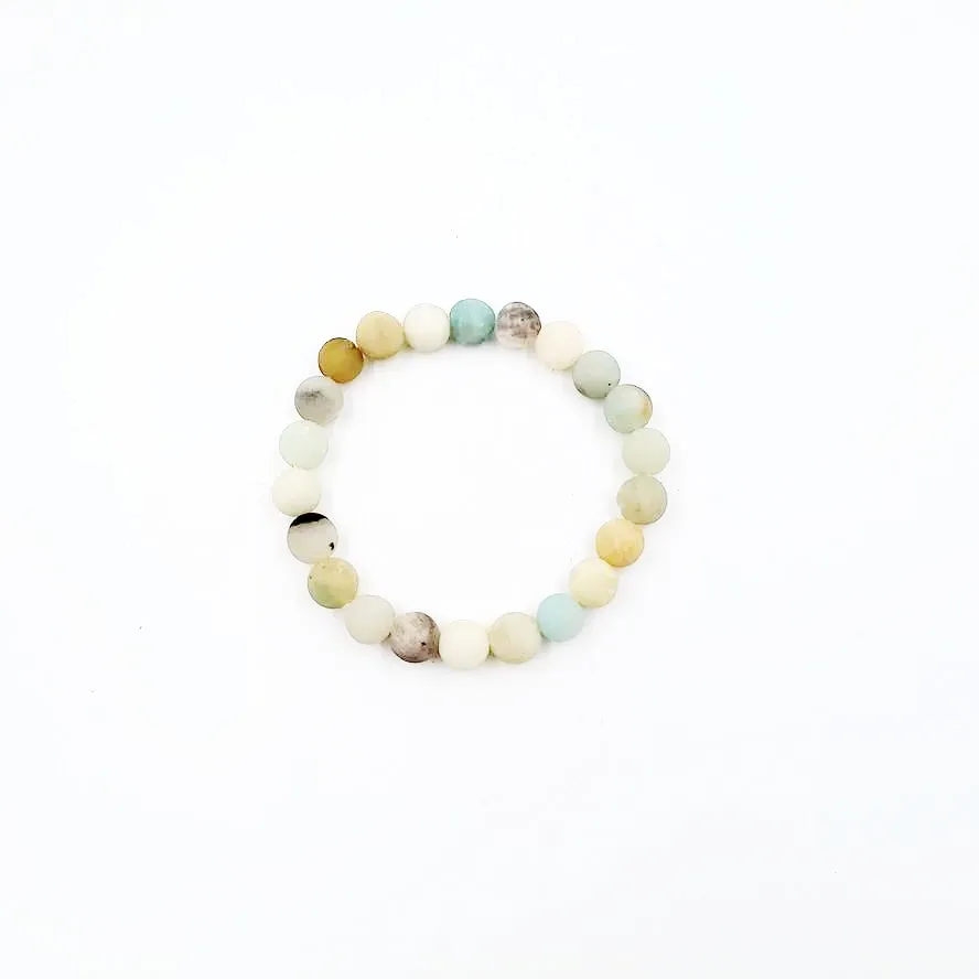 Amazonite Bead Bracelet 8mm
