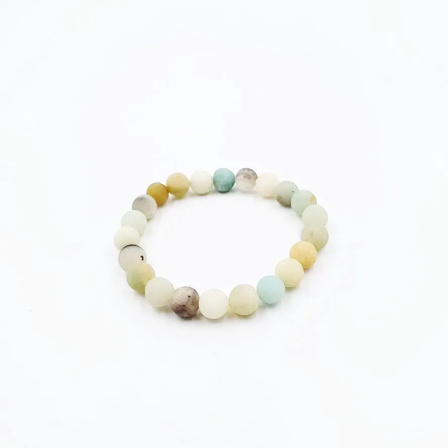 Amazonite Bead Bracelet 8mm
