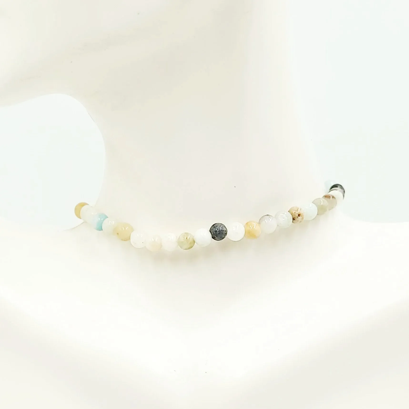 Amazonite Bracelet 4mm Bead Bracelet