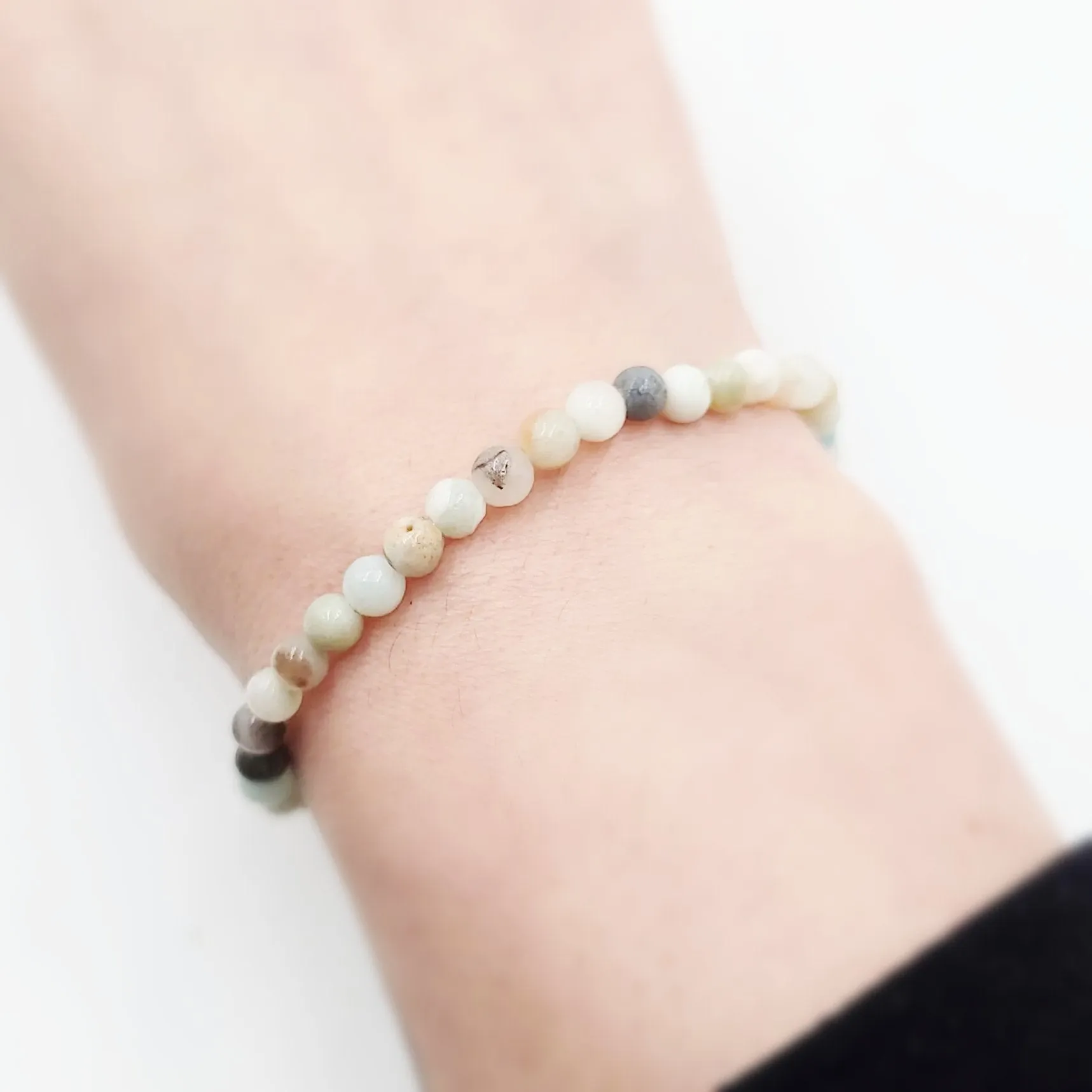 Amazonite Bracelet 4mm Bead Bracelet