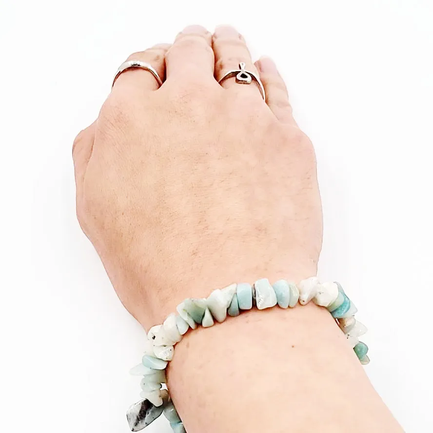 Amazonite Chip Bracelet