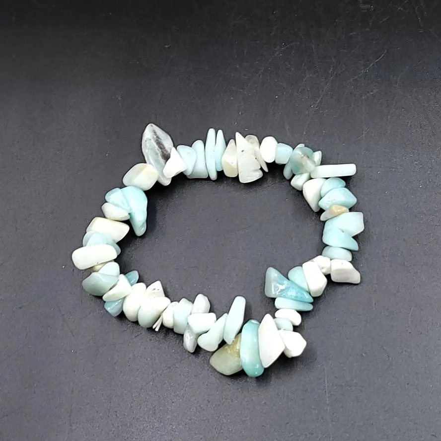 Amazonite Chip Bracelet