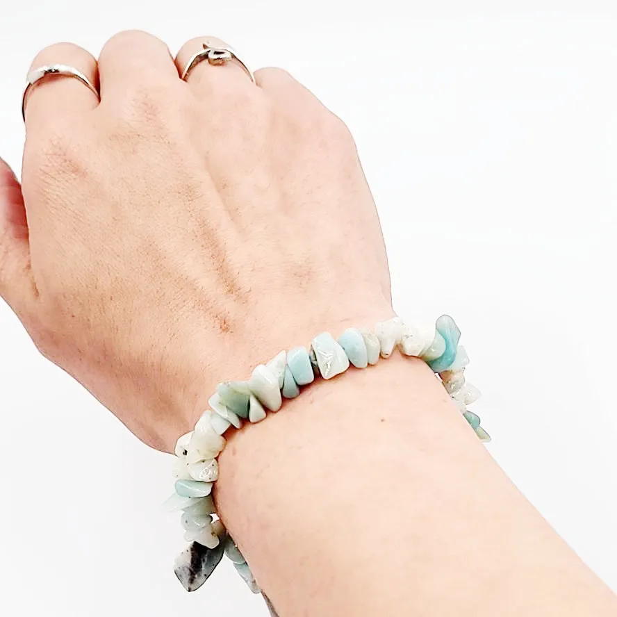 Amazonite Chip Bracelet