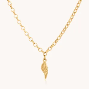 Angel Wing Necklace, Gold