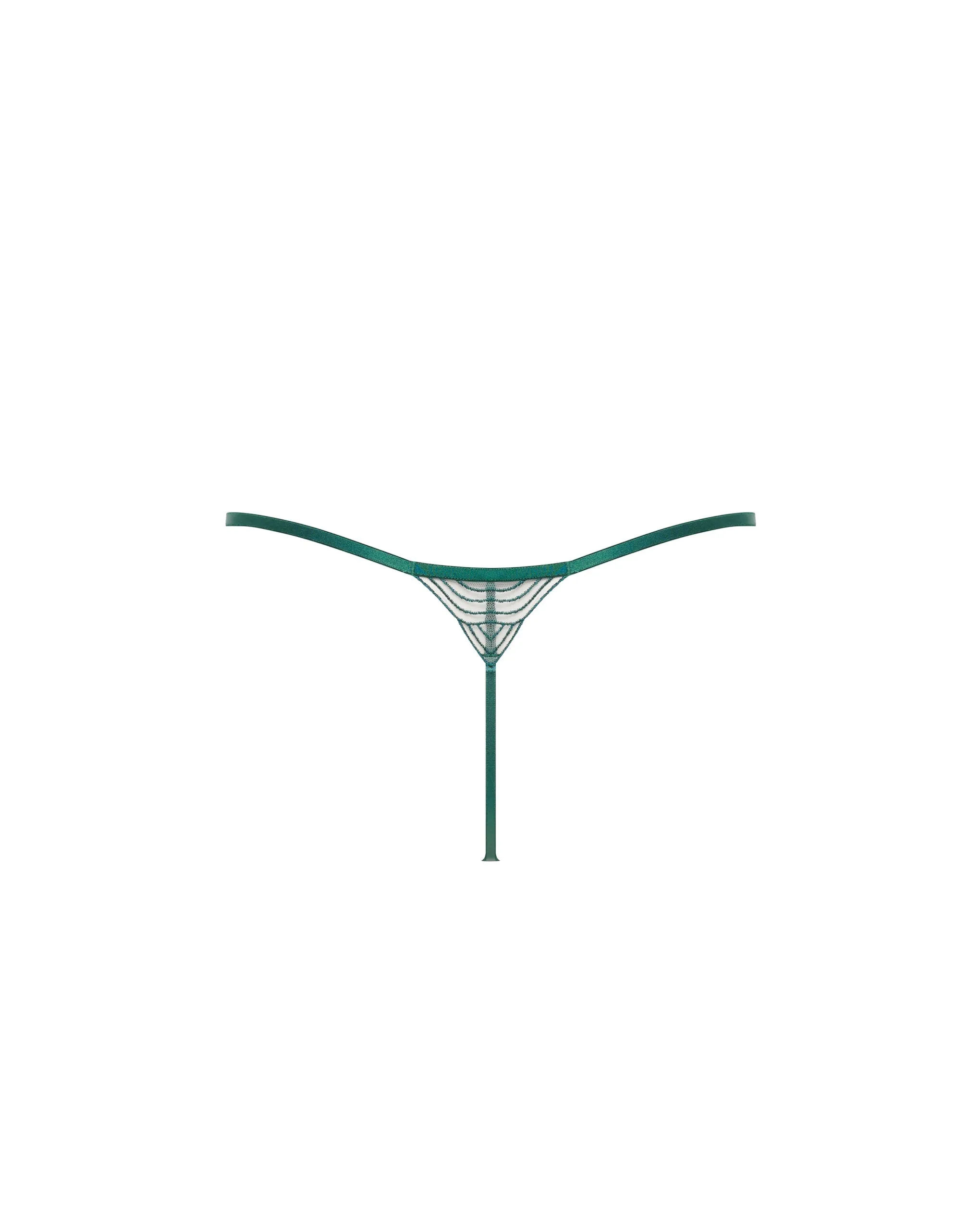 Aster Thong Botanical Garden Green/Sheer