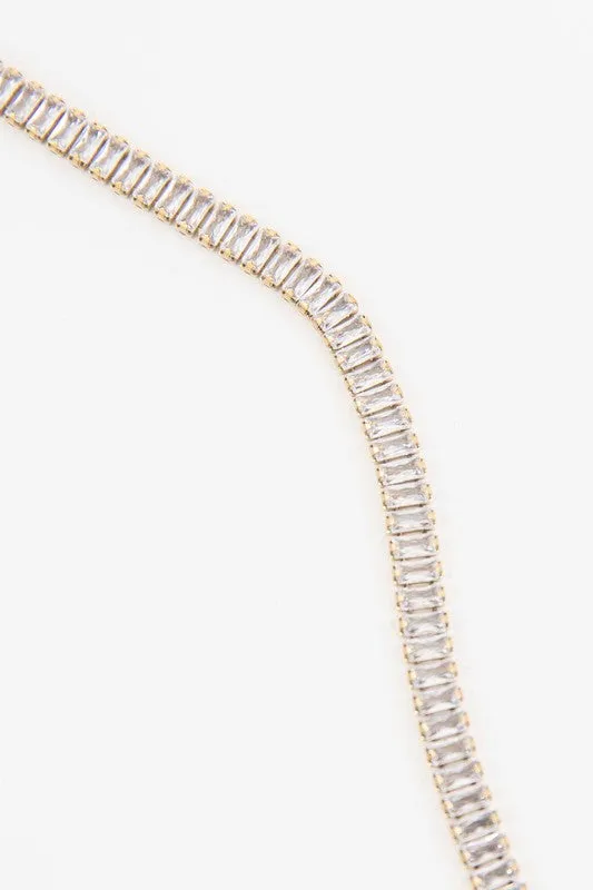 Baguette Stone Tennis Bracelet