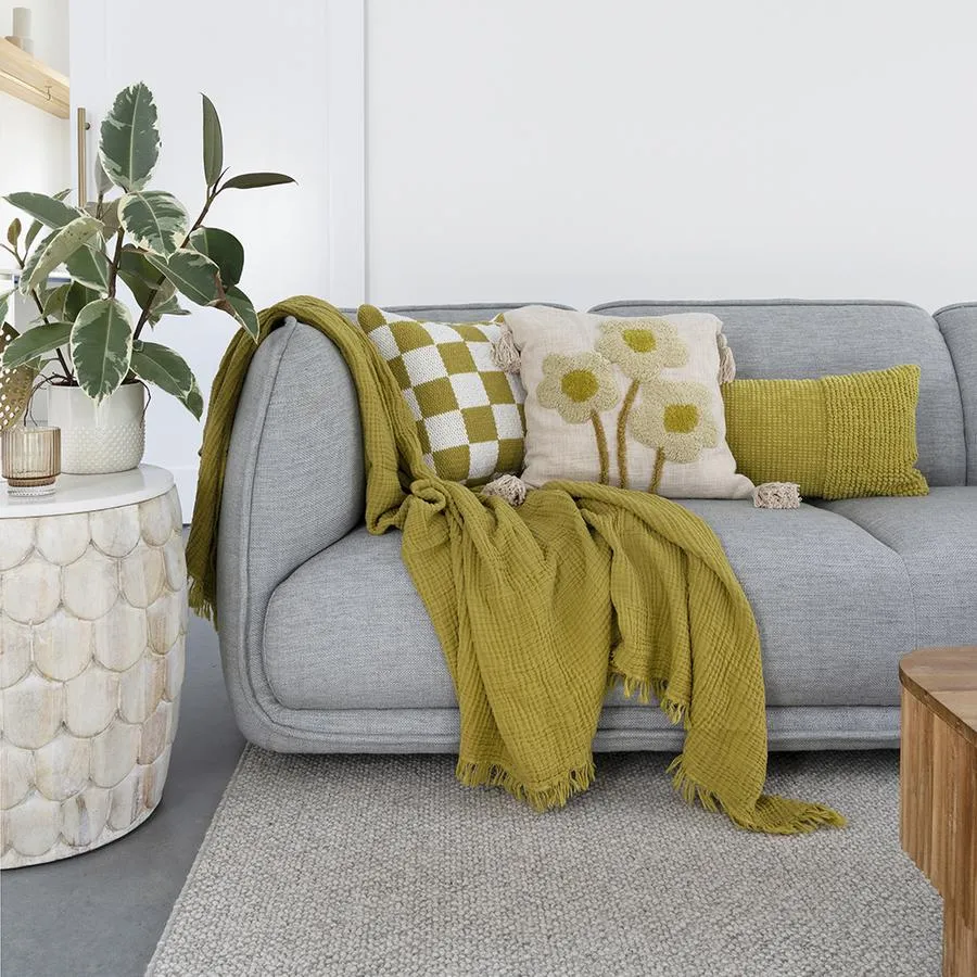 Bambury Blossom Cushion - Pearl