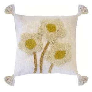 Bambury Blossom Cushion - Pearl