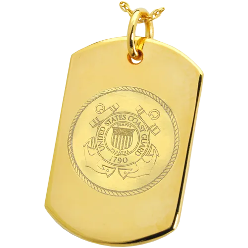 B&B Military Emblem Dog Tag Pendant