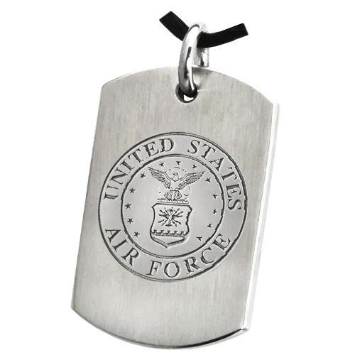 B&B Military Emblem Dog Tag Pendant