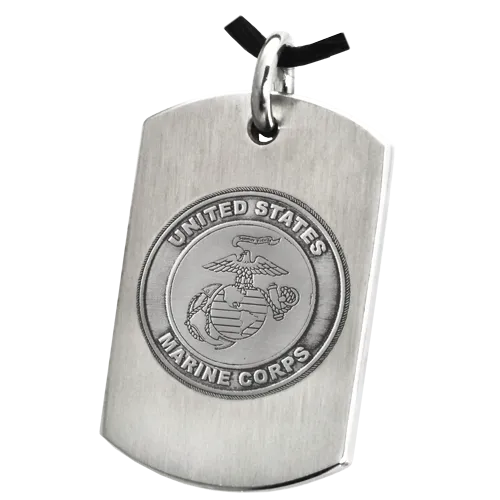 B&B Military Emblem Dog Tag Pendant