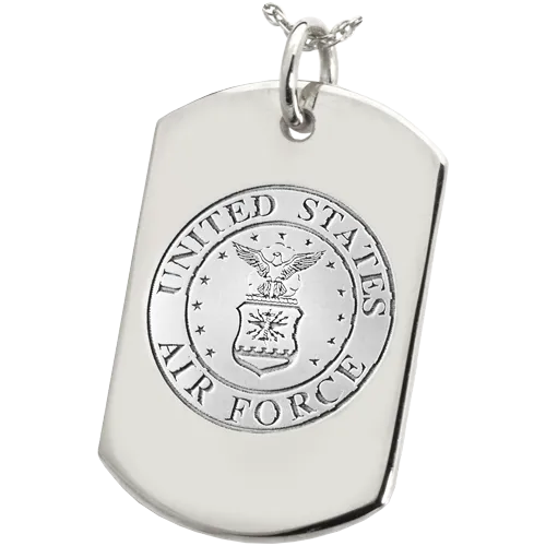 B&B Military Emblem Dog Tag Pendant