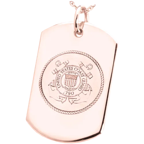 B&B Military Emblem Dog Tag Pendant