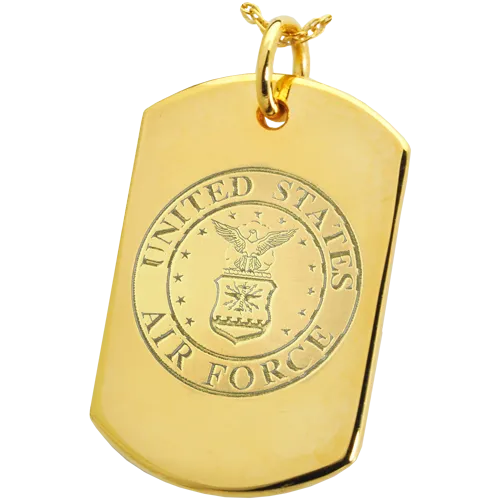 B&B Military Emblem Dog Tag Pendant