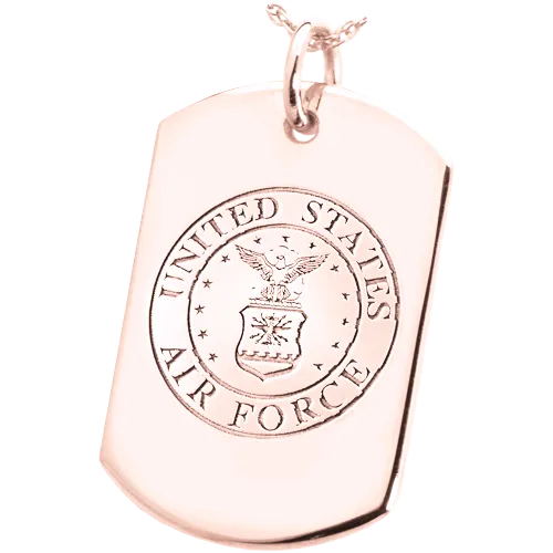 B&B Military Emblem Dog Tag Pendant