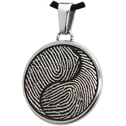 B&B Round 2 Fingerprints Yin Yang Pendant
