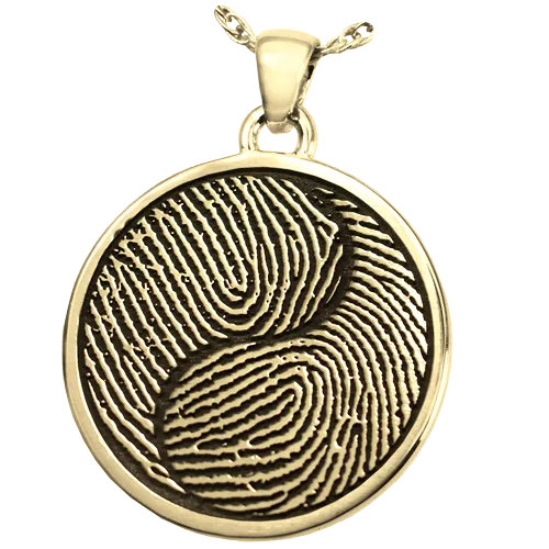 B&B Round 2 Fingerprints Yin Yang Pendant