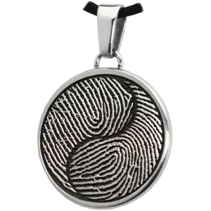 B&B Round 2 Fingerprints Yin Yang Pendant