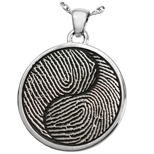 B&B Round 2 Fingerprints Yin Yang Pendant