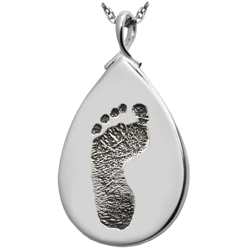 B&B Teardrop Footprint Pendant