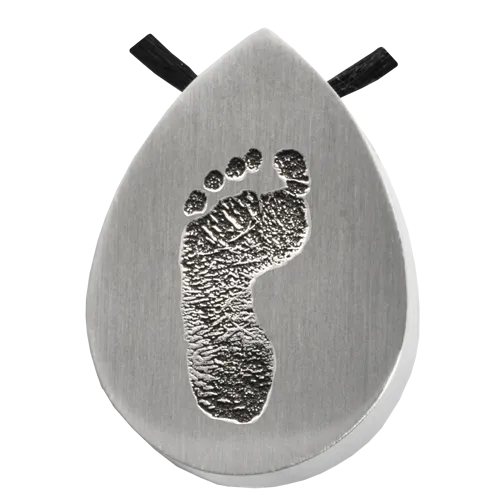 B&B Teardrop Footprint Pendant