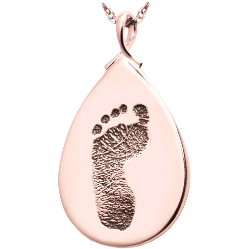 B&B Teardrop Footprint Pendant