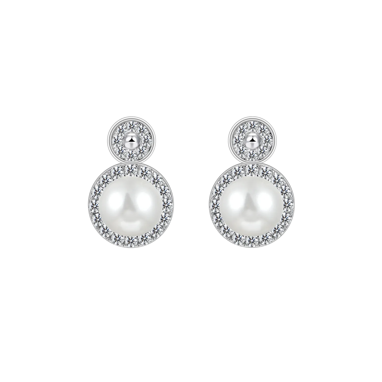 Barbed Wire Pearl Hoop Earring - Single