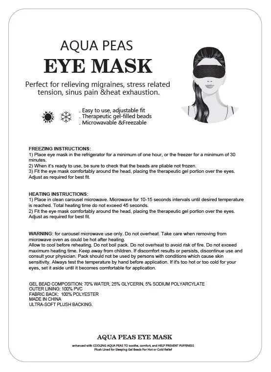 Best Eye Mask - Therapy Hot - Cold Gel Beads