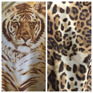 BOY SHORTS LOW RISE BROWN TIGER/BROWN LEAPORD