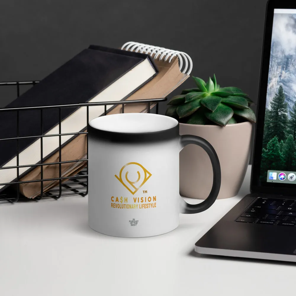 Cash Vision In Pursuit of The Best Matte Black Magic Mug