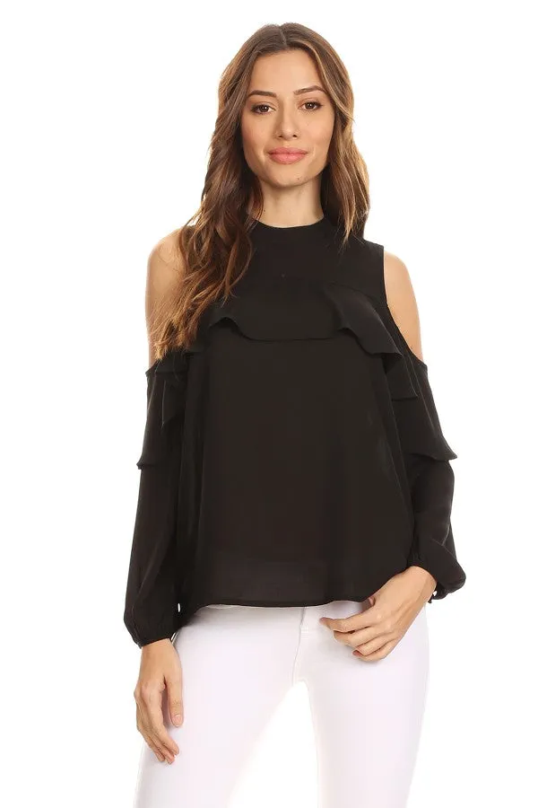 Clarissa Cold Shoulder Top