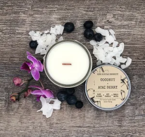 Coconut   Acai Berry Scented Soy Candle | 3.5oz